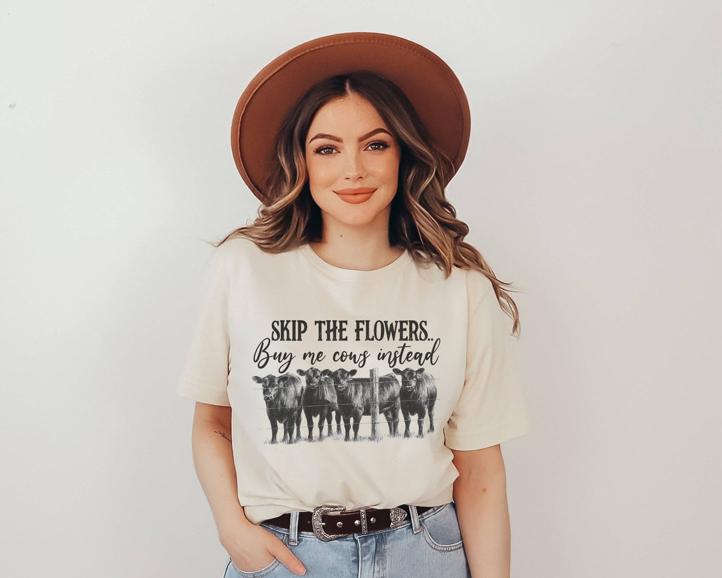 Skip the Flowers Buy Me Cows Graphic Tee