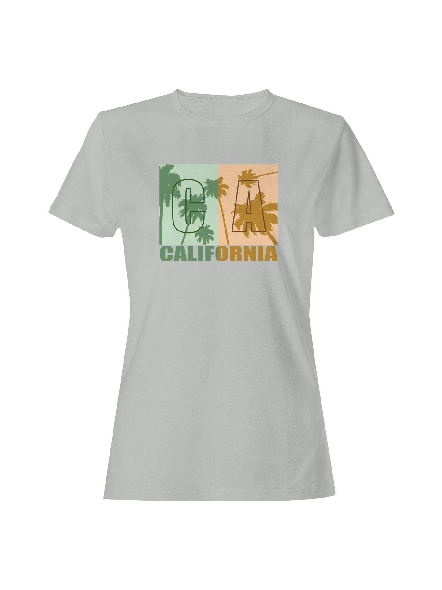 California Palm Tree Art Women's T-Shirt