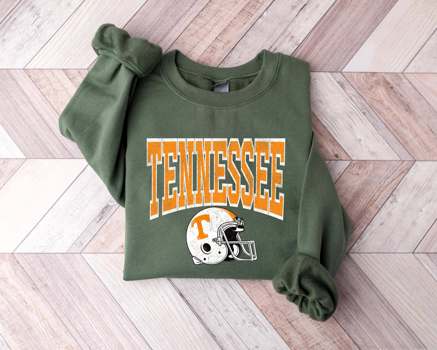 Tennessee Football Retro Graphic Tee Game Day Sweatshirt
