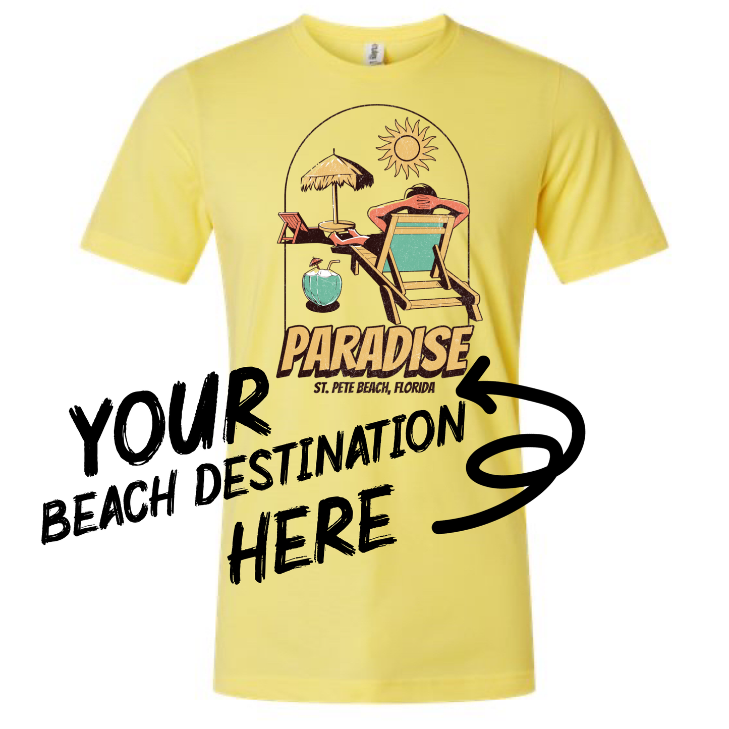 Your Destination Beach Paradise | Vintage Style Shirt