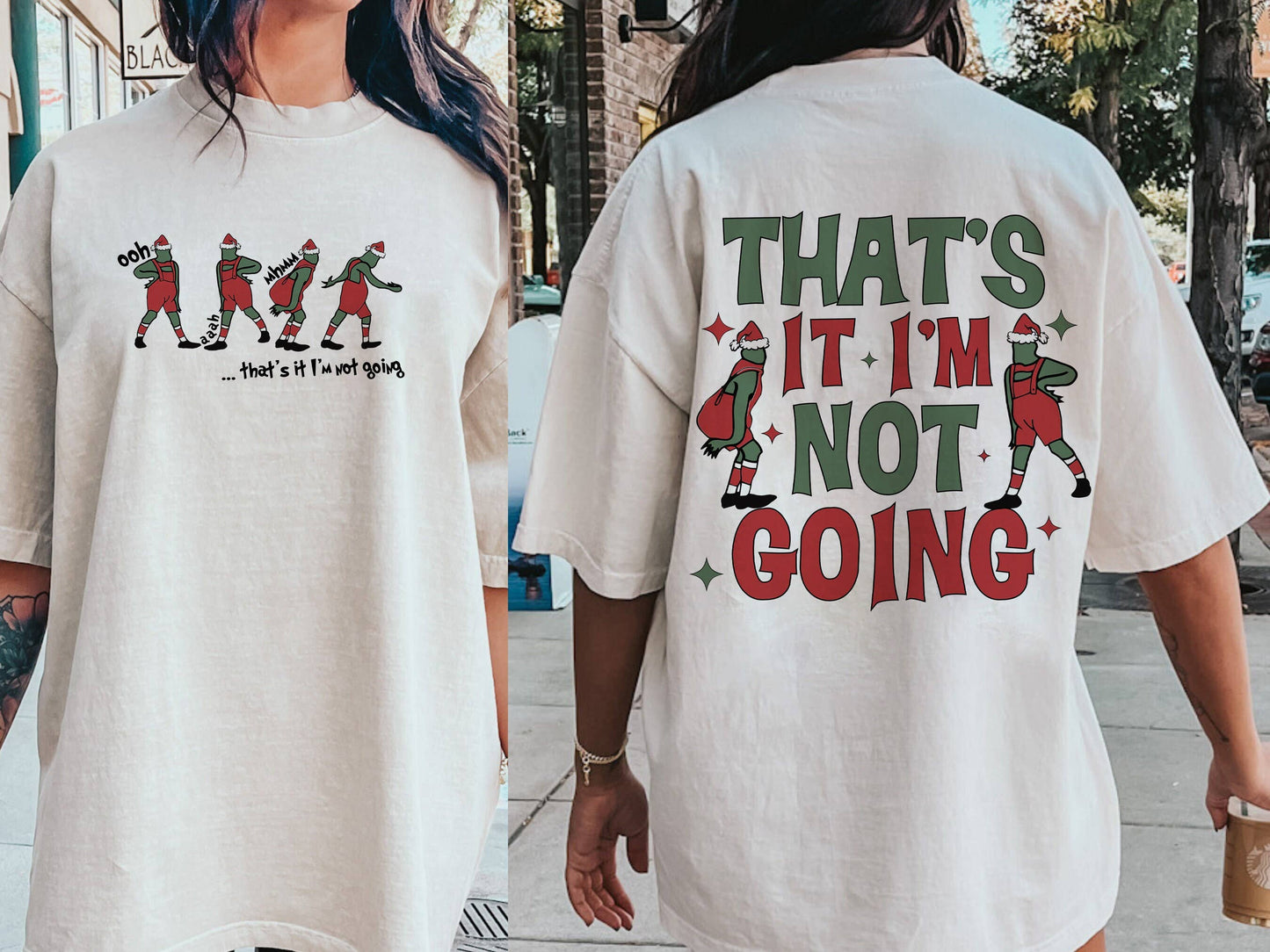 That's It I'm Not Going Christmas Shirt Funny Merry