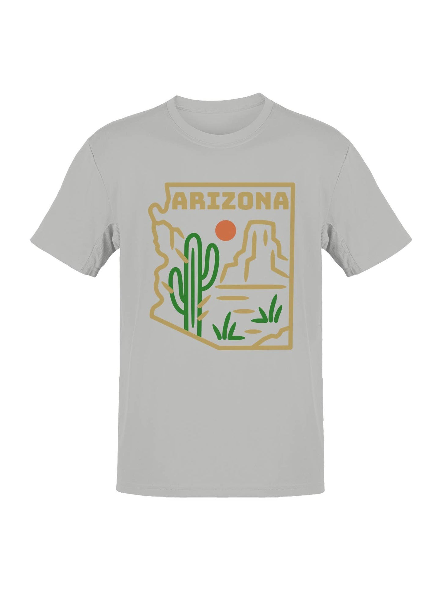 Arizona Desert Art Sticker Men's T-Shirt