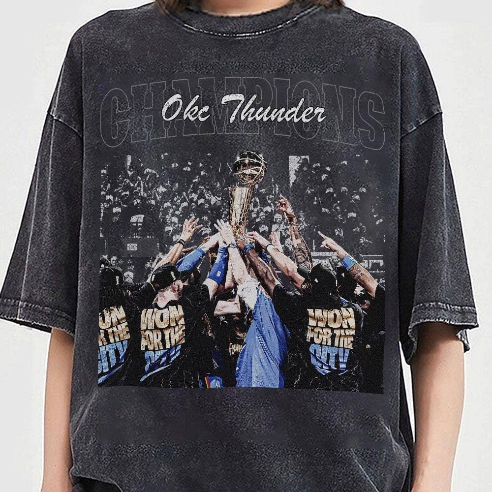 Vintage Okc Champions Basketball Tee