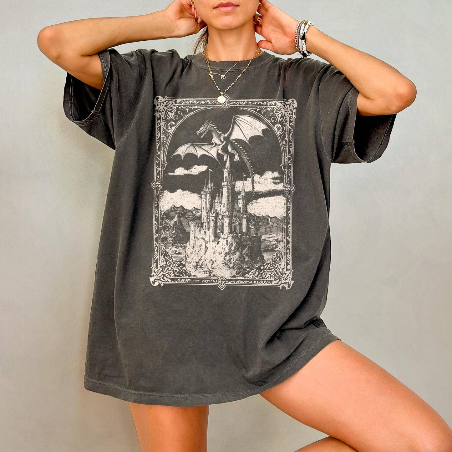 Dragon Lover Vintage Medieval T-Shirt Gift