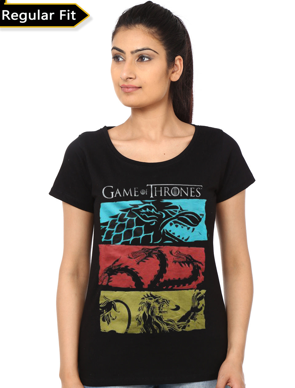 Three Houses Black T-Shirt