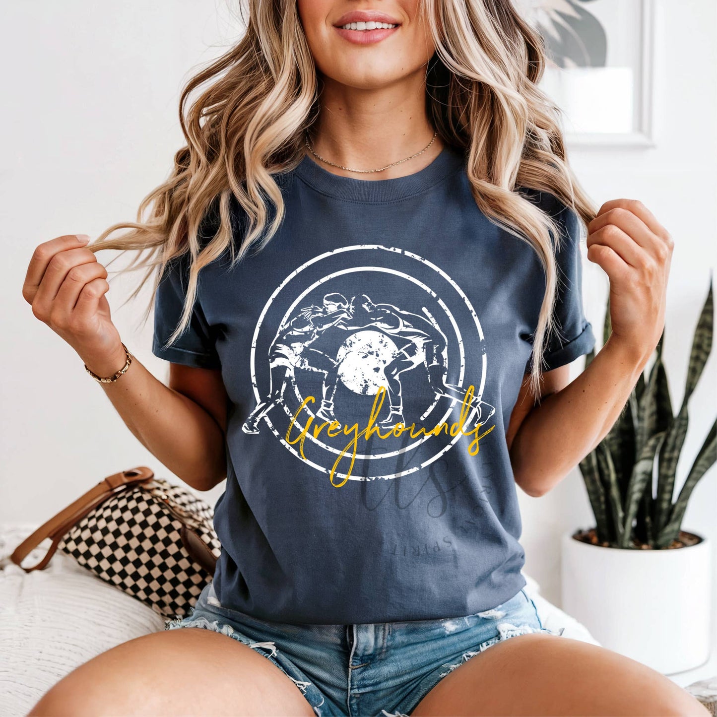 Customizable Wrestling Mascot Spirit Wear T-Shirt