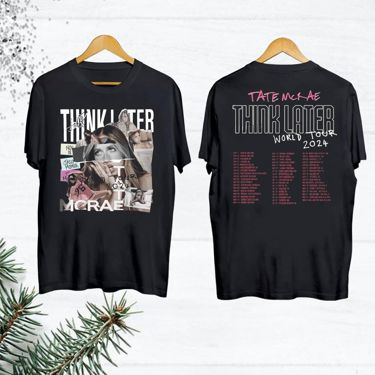 Graphic Tate Mcrae World Tour 2024 T-Shirt - Fan Merch