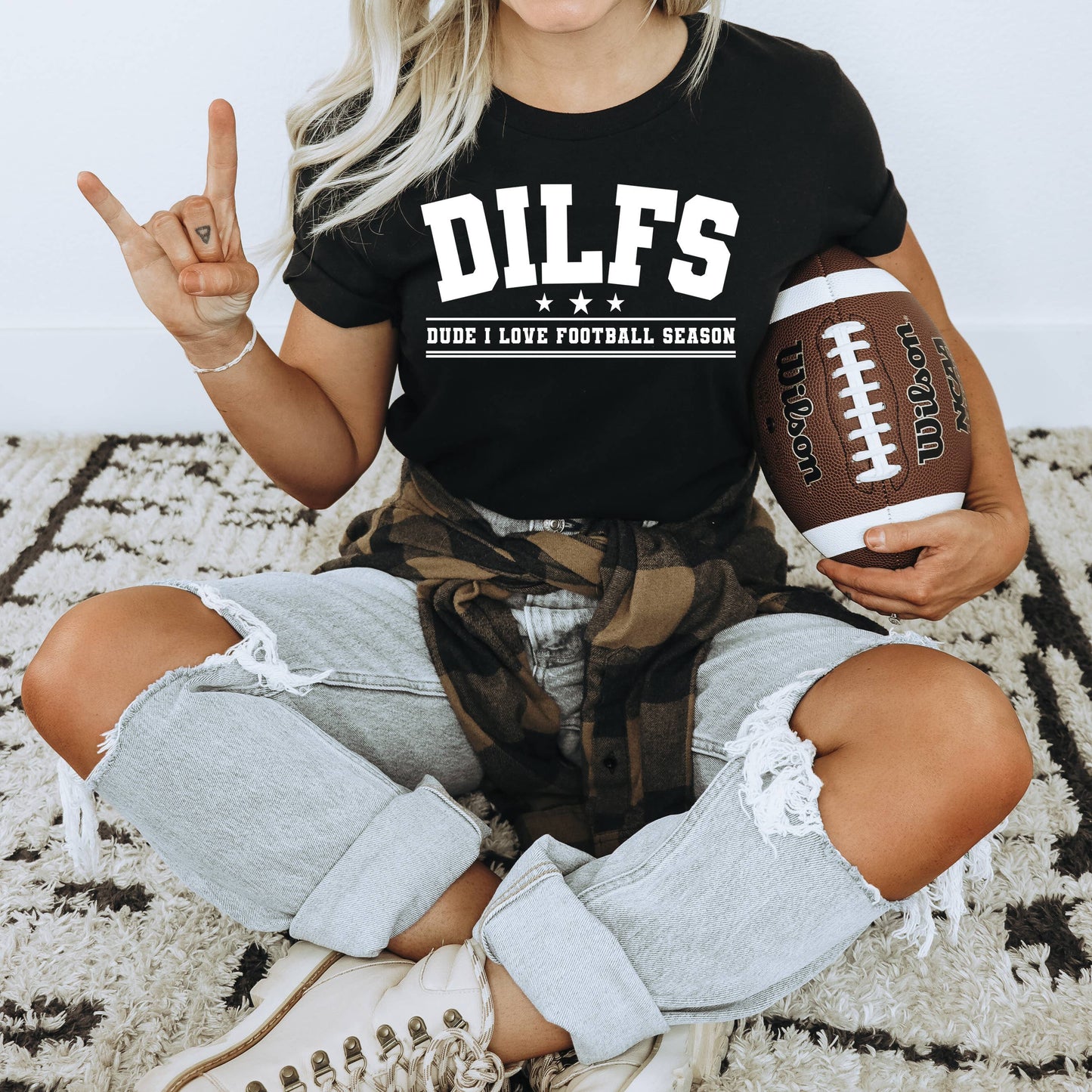 Dilfs Football Shirt, Graphic T Shirt, Funny Shirt