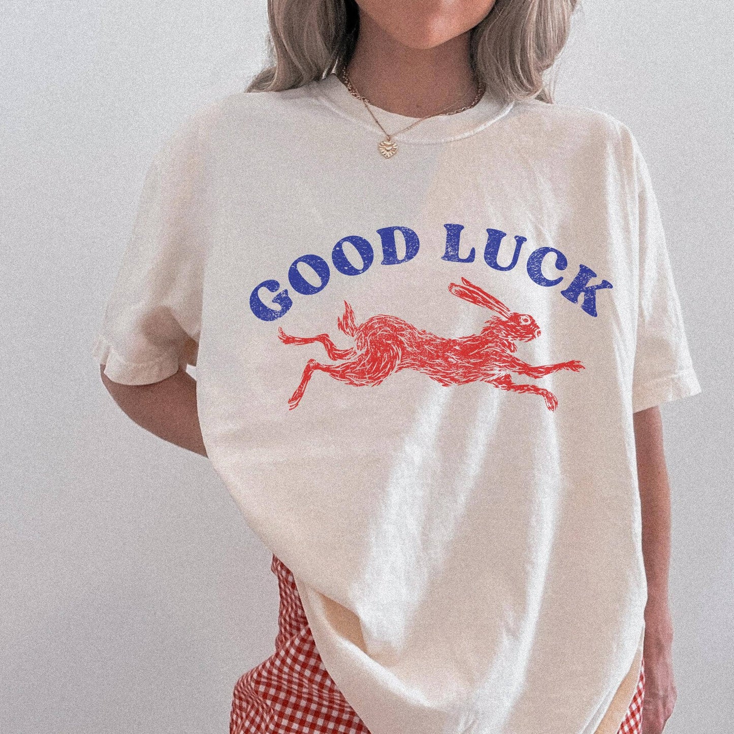 Lucky Rabbit Retro Western Style Women's Aesthetic Shirt