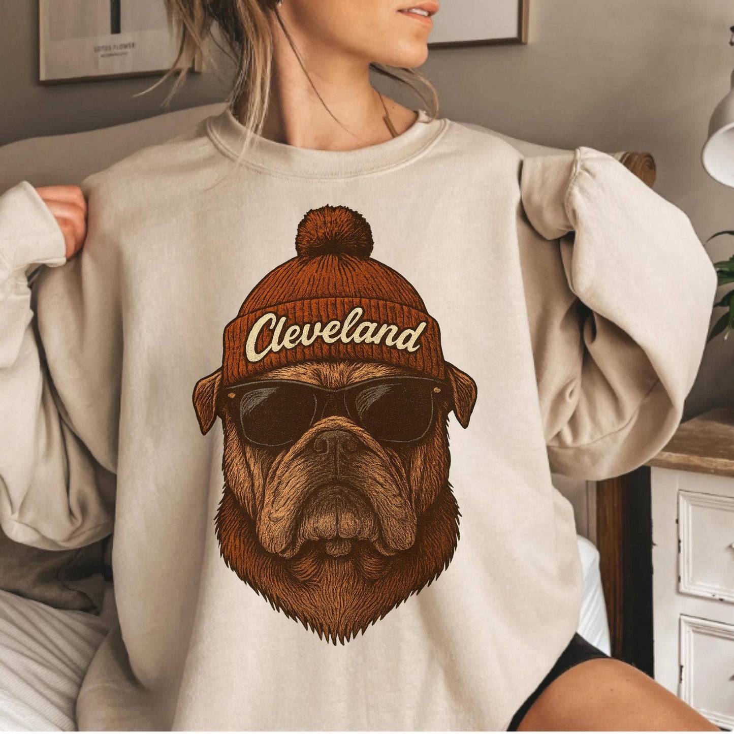 Cleveland Football Vintage Fan Hoodie
