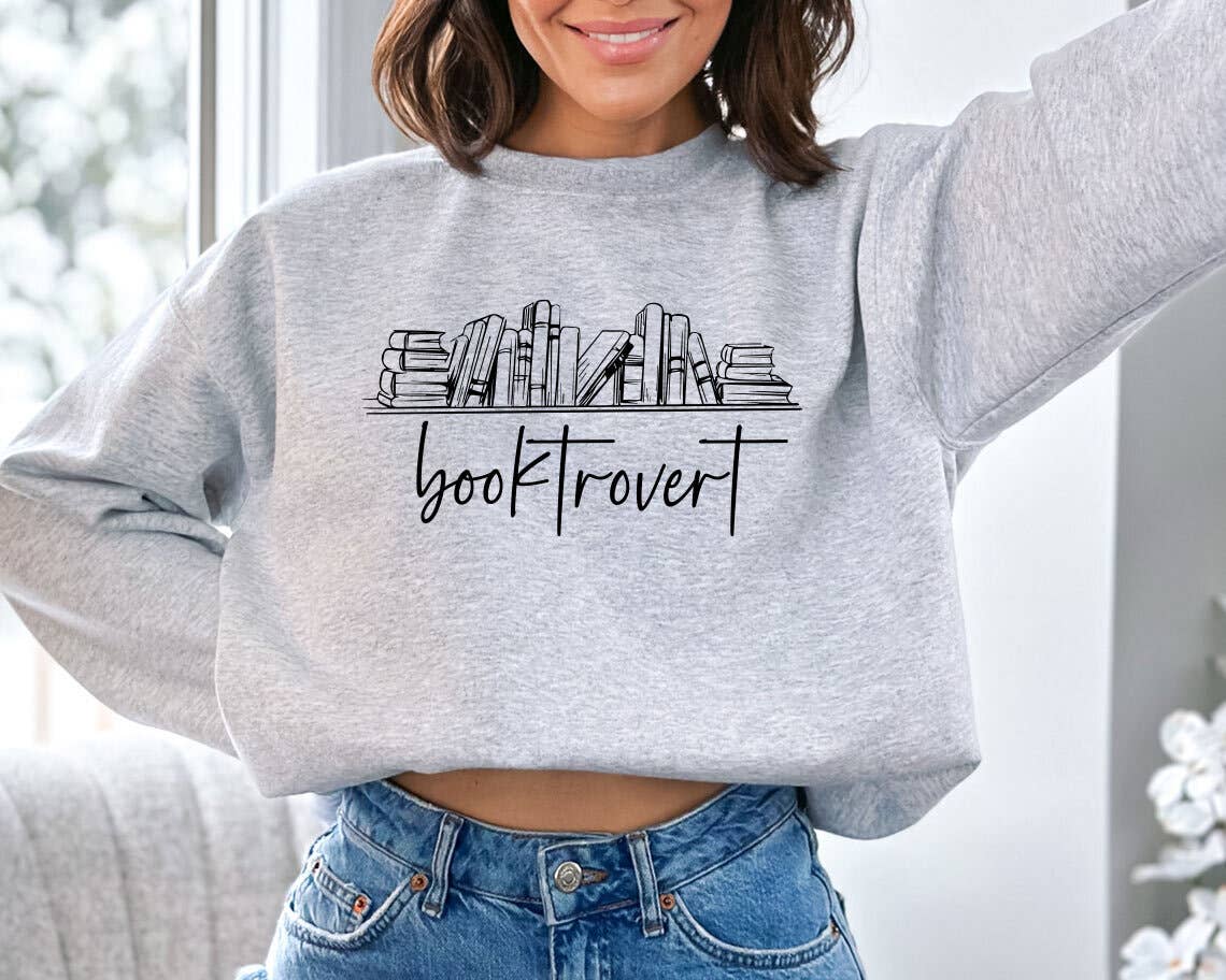 Booktrovert - Funny Book Lover Sweatshirt
