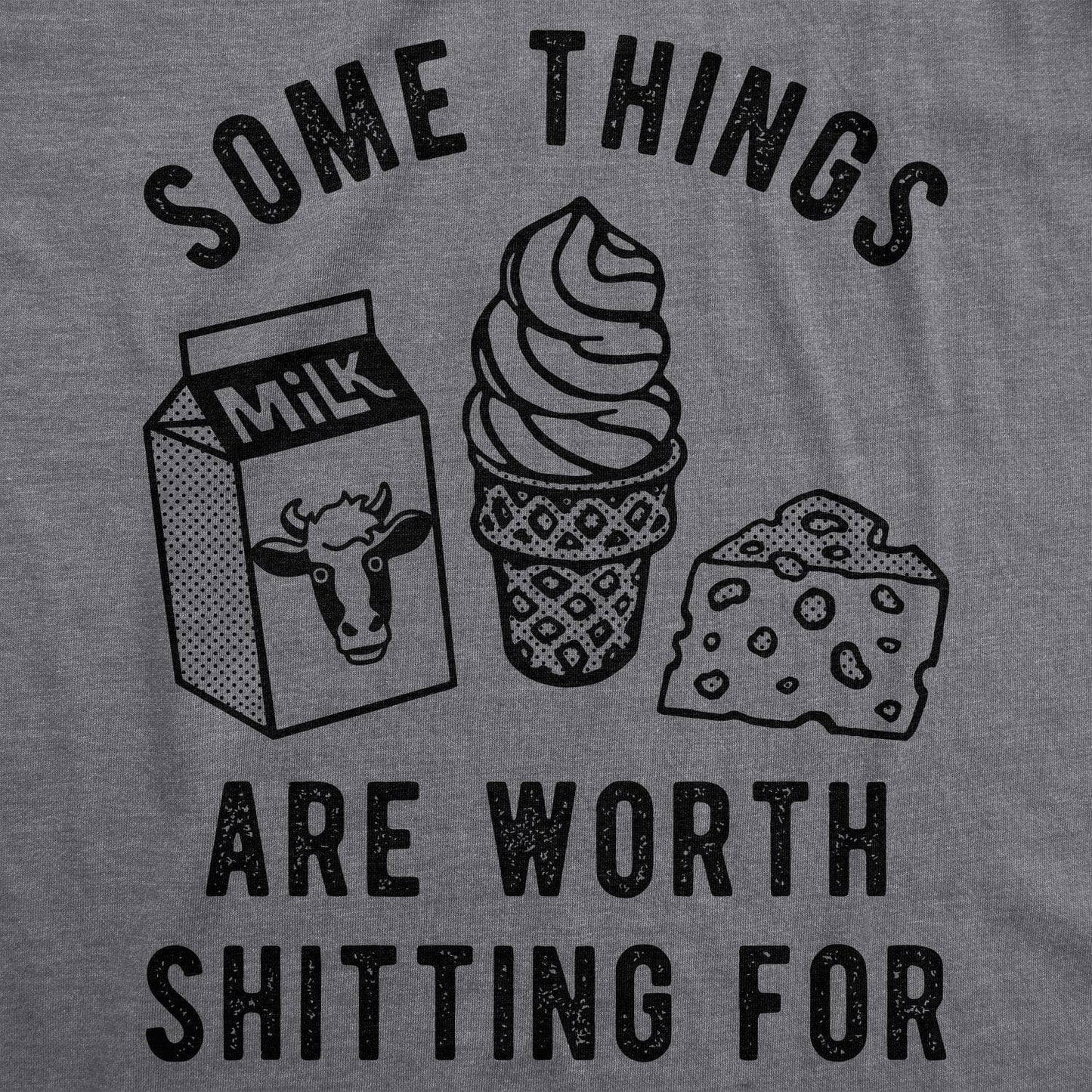 Some Things Are Worth Shitting For Men's Tshirt Food Graphic