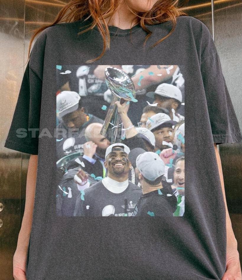 Jalen Hurts Victory Basketball Graphic Tee