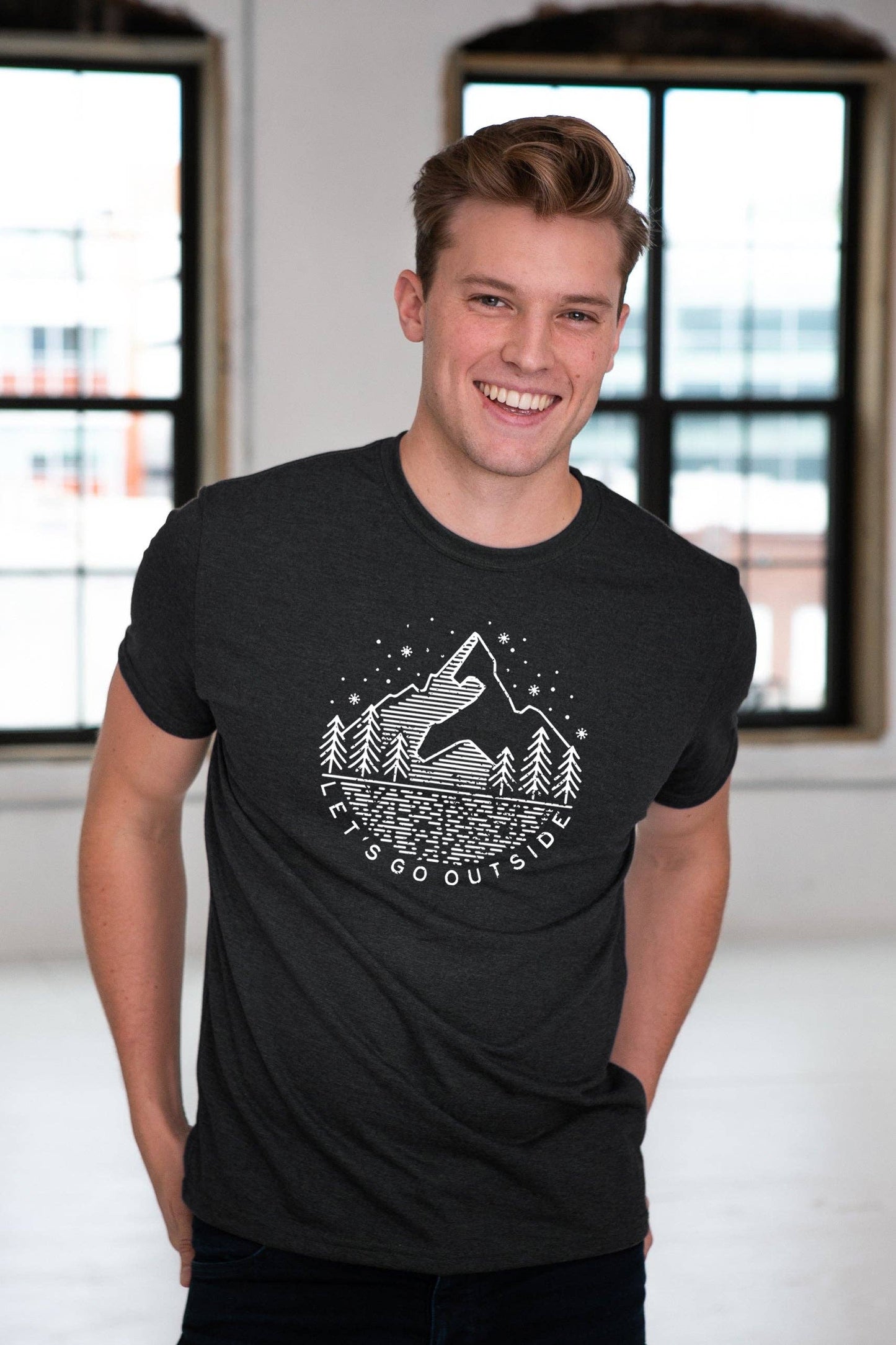 Lets Go Outside Unisex Graphic Tee