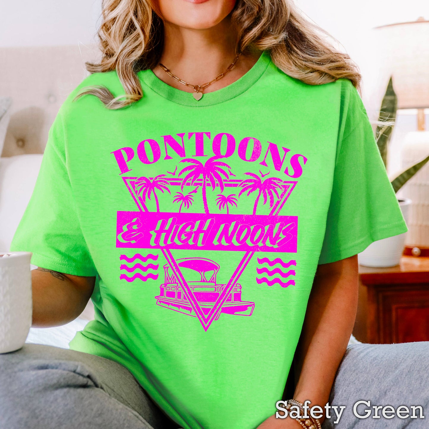 Pontoons & High Noons Lake Women’S Graphic Shirt | Gildan