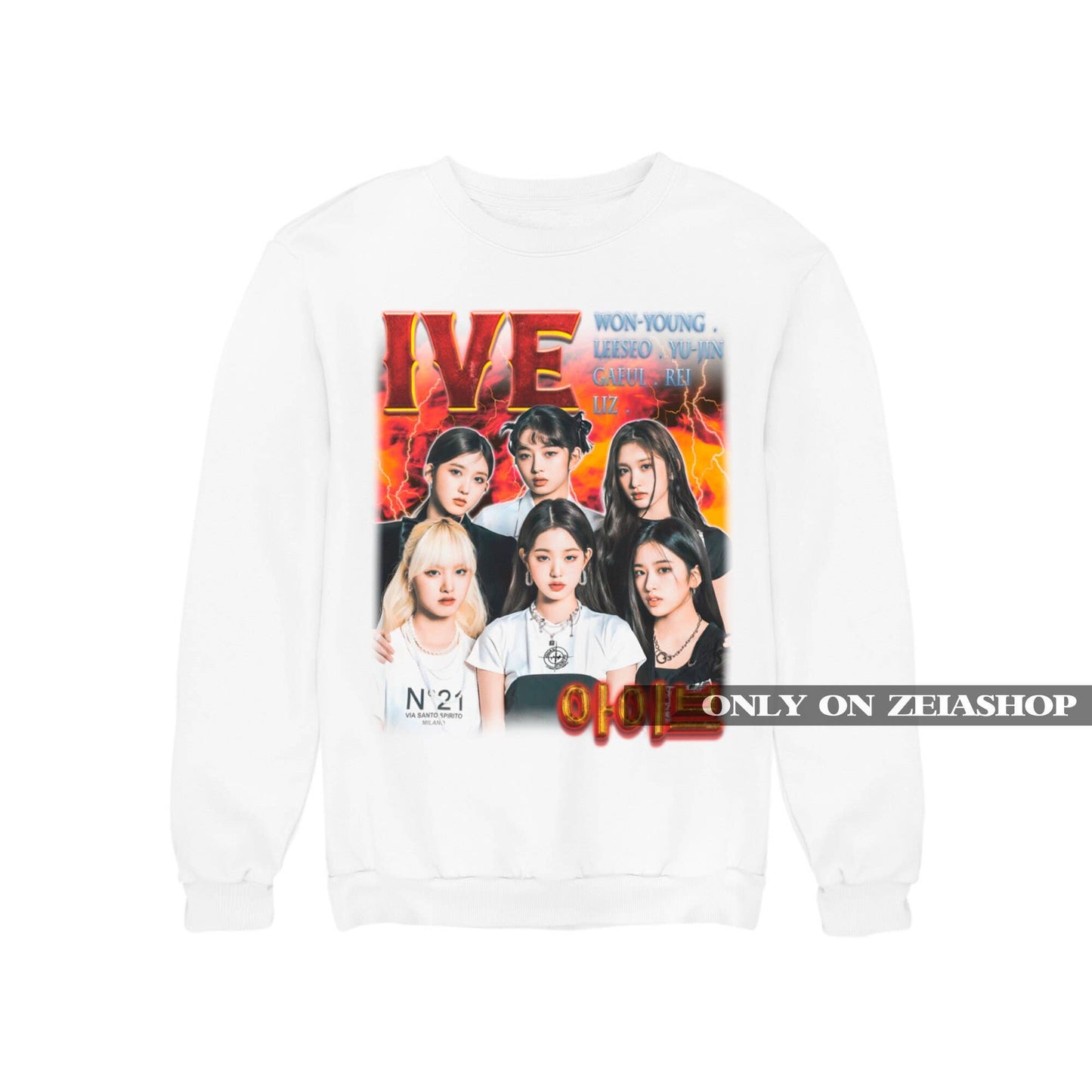 Ive Retro Bootleg Sweatshirt - Kpop 90s Style Gift