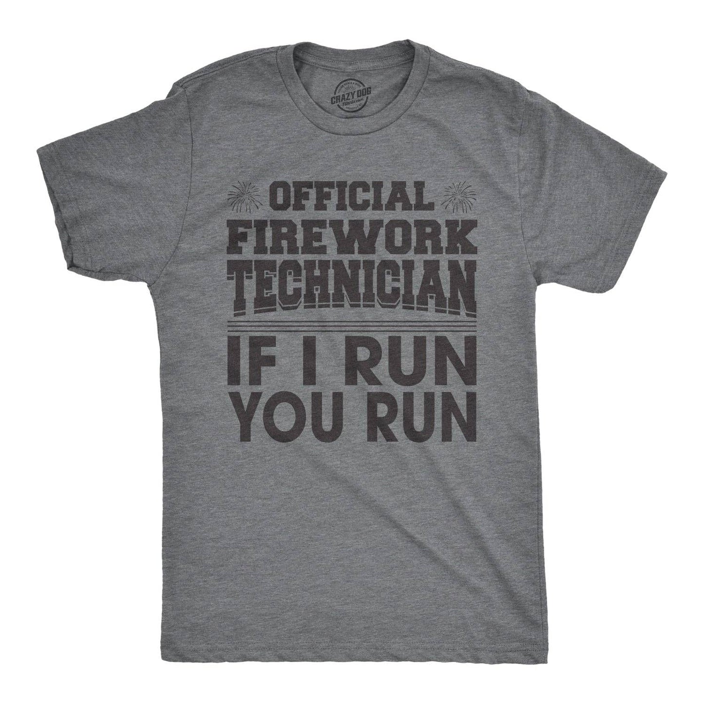 Firework Technician Funny 4th of July T Shirt For Men