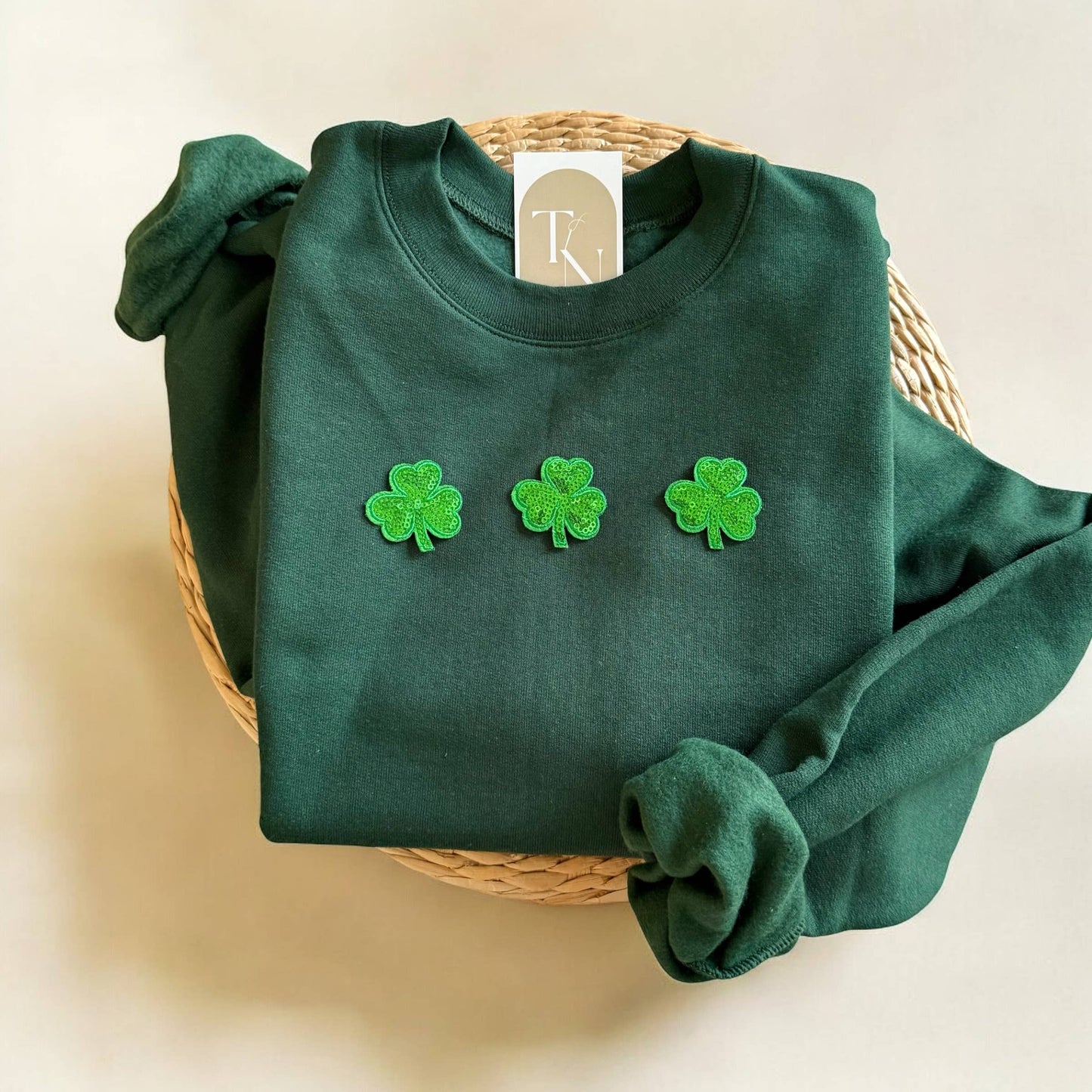 Four Leaf Clover Sweatshirt, St Patricks Day Sweatshirt