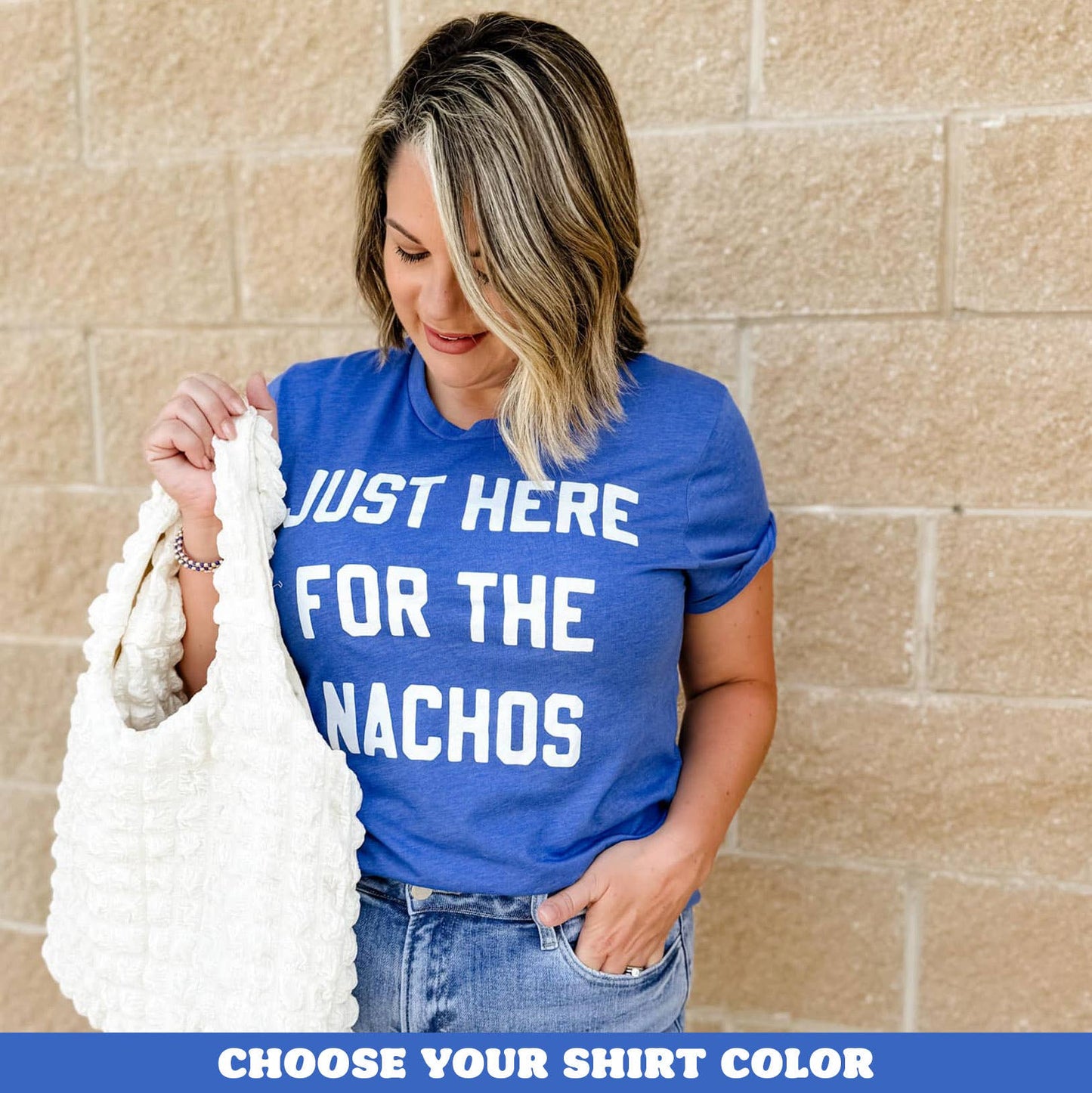 Just Here For the Nachos Shirt, Football Tee, Game Day Shirt