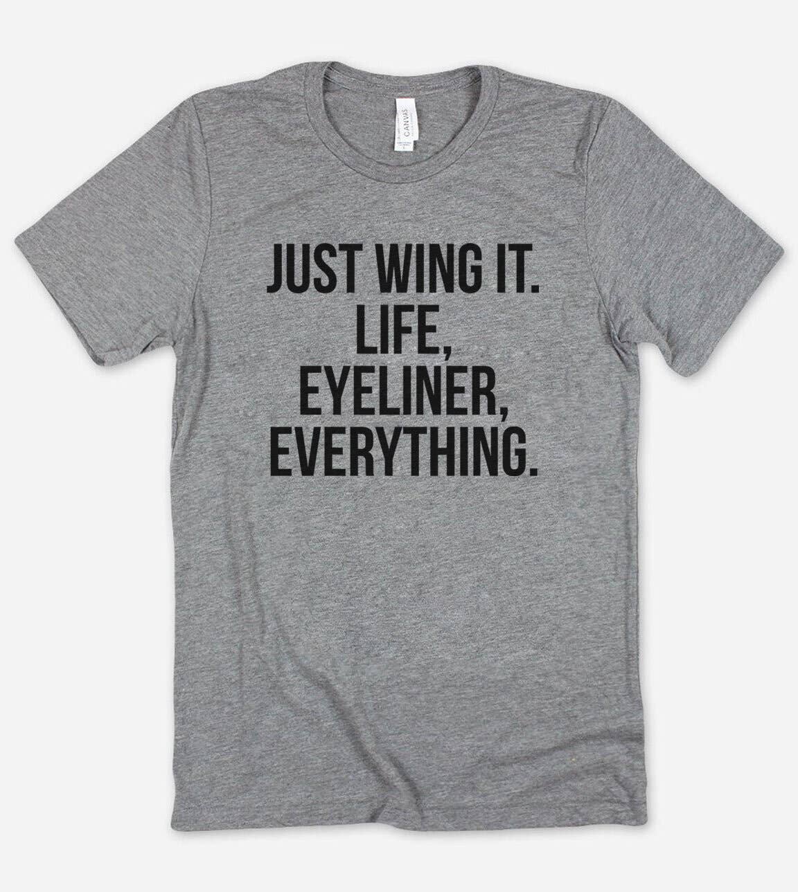 Just Wing It - Funny Introvert Nerd Sassy T-Shirt