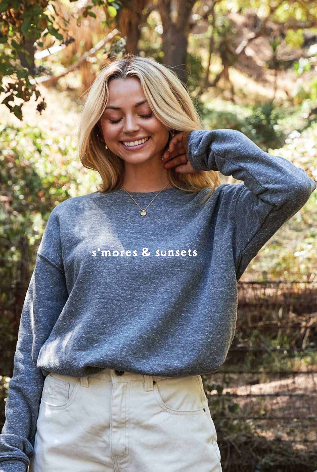 S'mores and Sunsets Graphic Sweatshirt