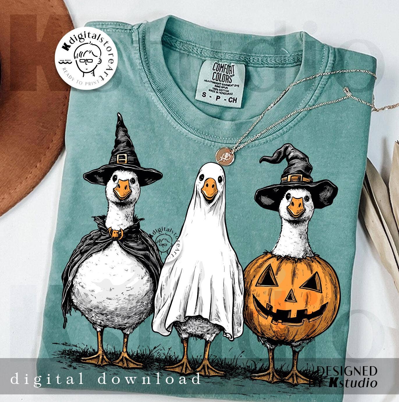 Spooky Halloween Goose Skeleton Shirt