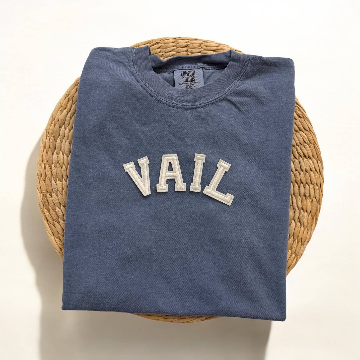 Comfort Colors Vail Colorado Short Sleeve Shirt, Ski Shirt