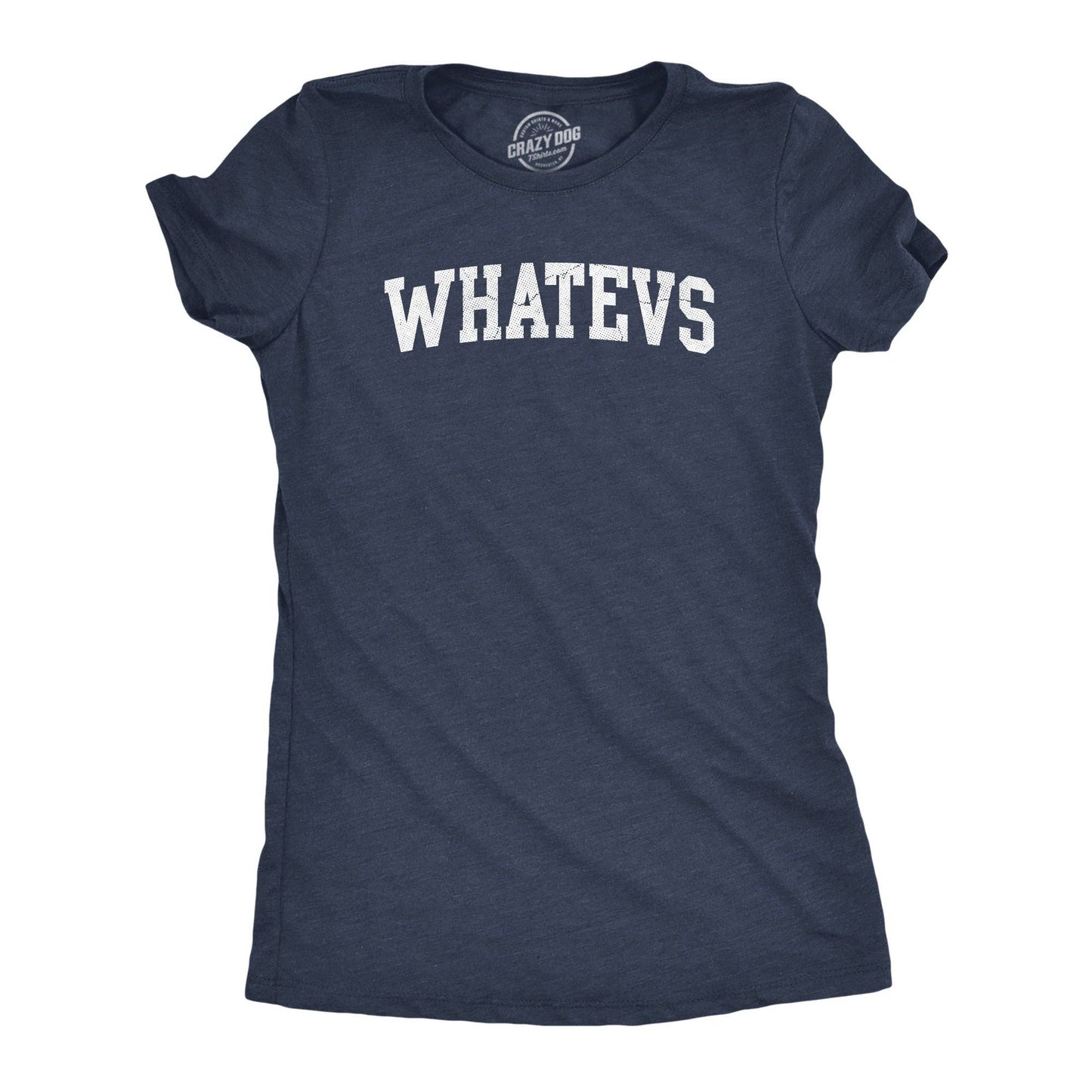 Whatevs Women's Tshirt Sarcastic Graphic Tee Western Plus