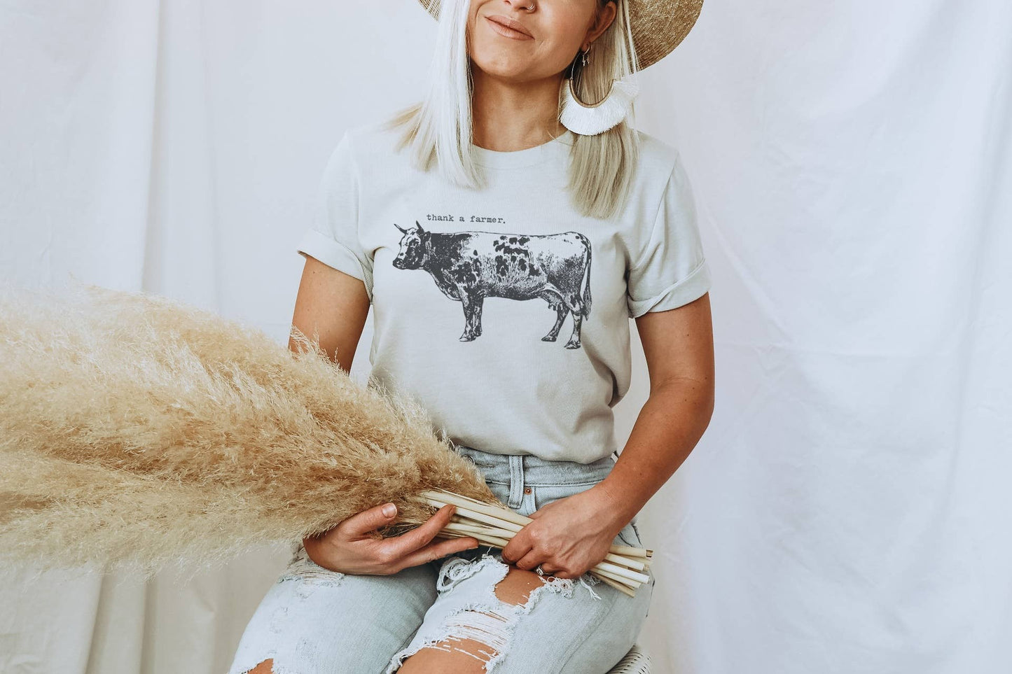 Thank A Farmer L Farm Tee