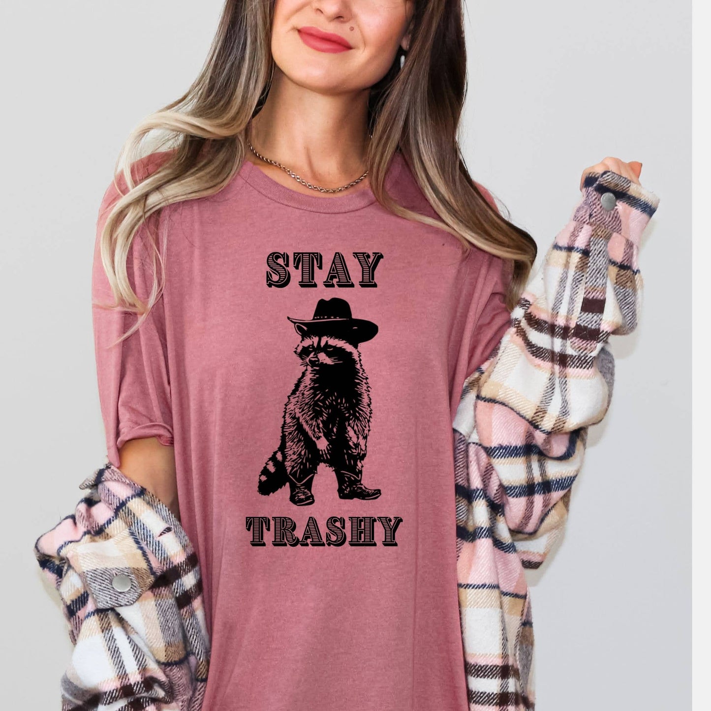 Western Racoon Graphic Tee
Stay Trashy Racoon Cowboy 272