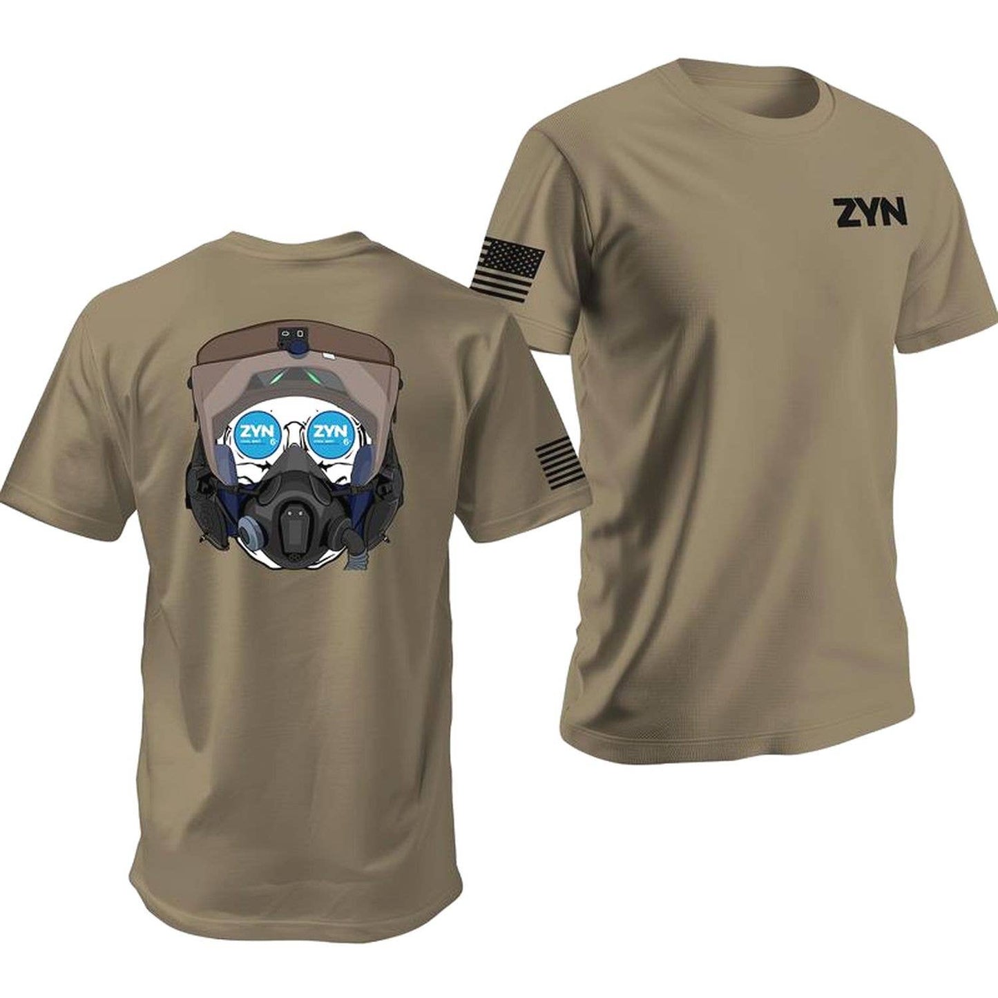 Zyn F-35 Helmet Fighter Pilot Skull - Military Aviation Tee
