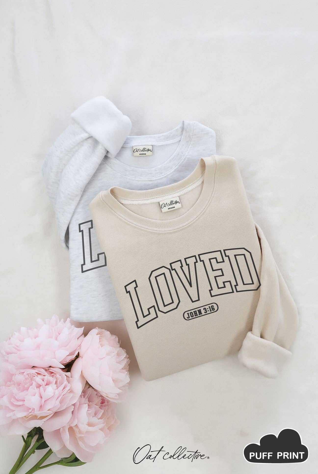 Loved John 3:16 Puff Graphic Sweatshirt