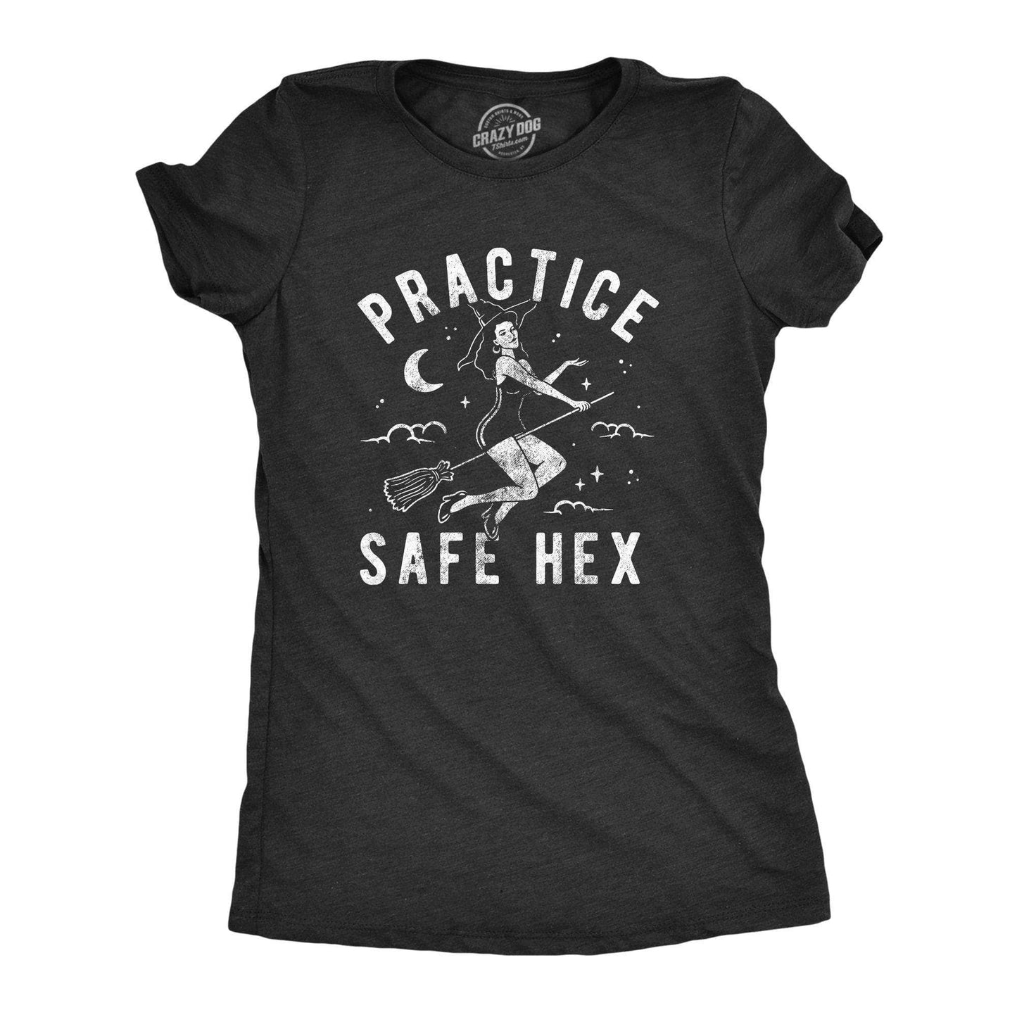 Practice Safe Hex Women's Tshirt Halloween Graphic Tee