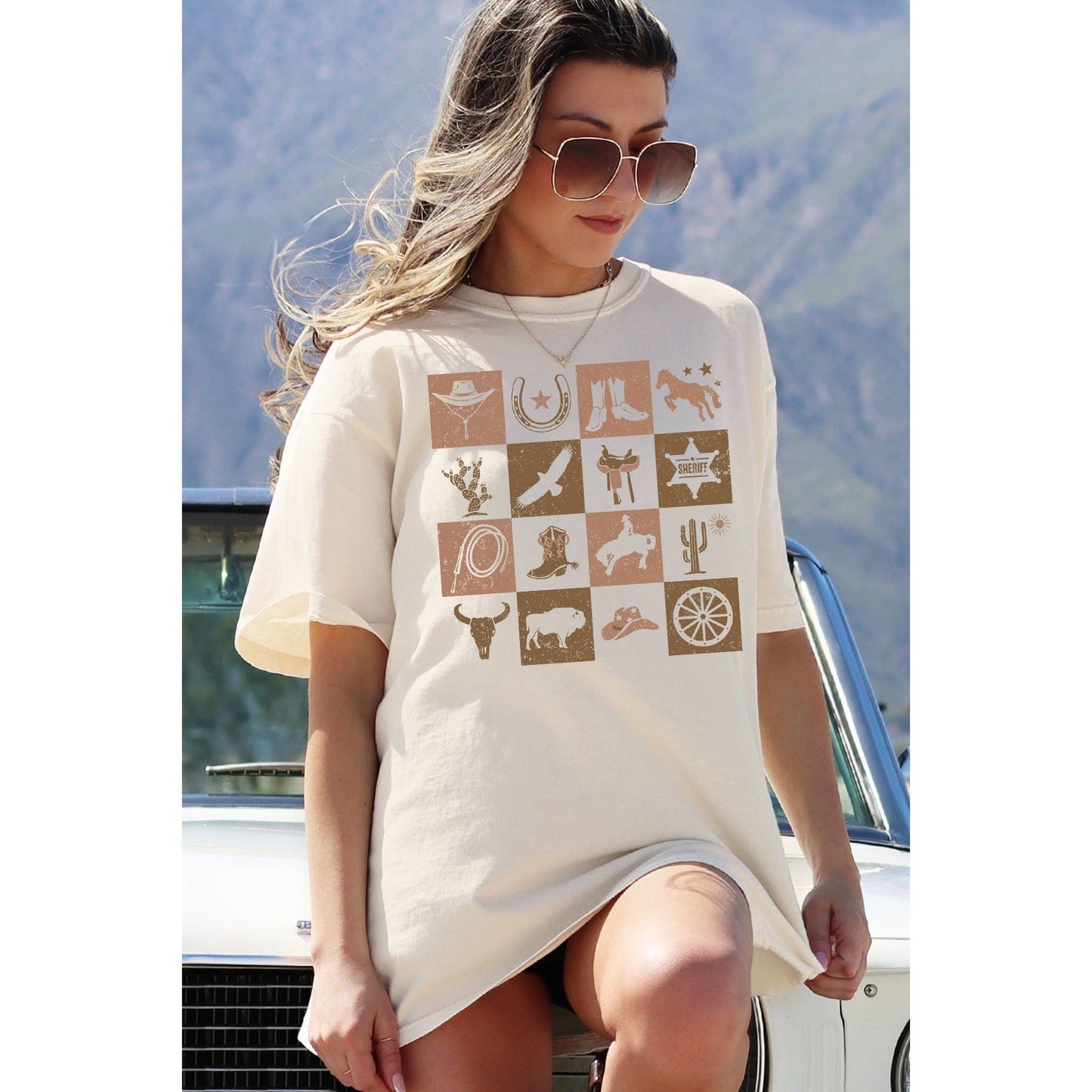 Western Cowboy - Boots Oversized Unisex Tee