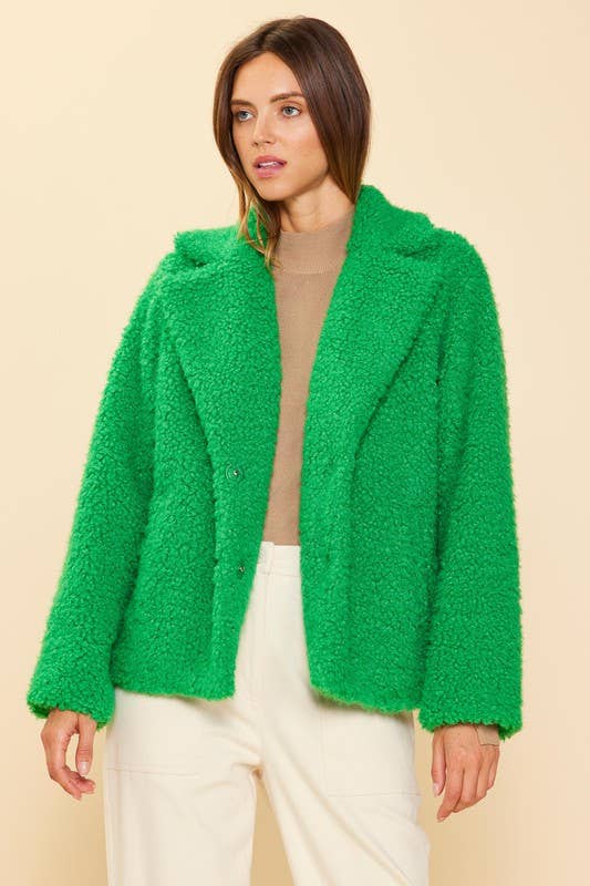 Faux Fur Sherpa Jacket