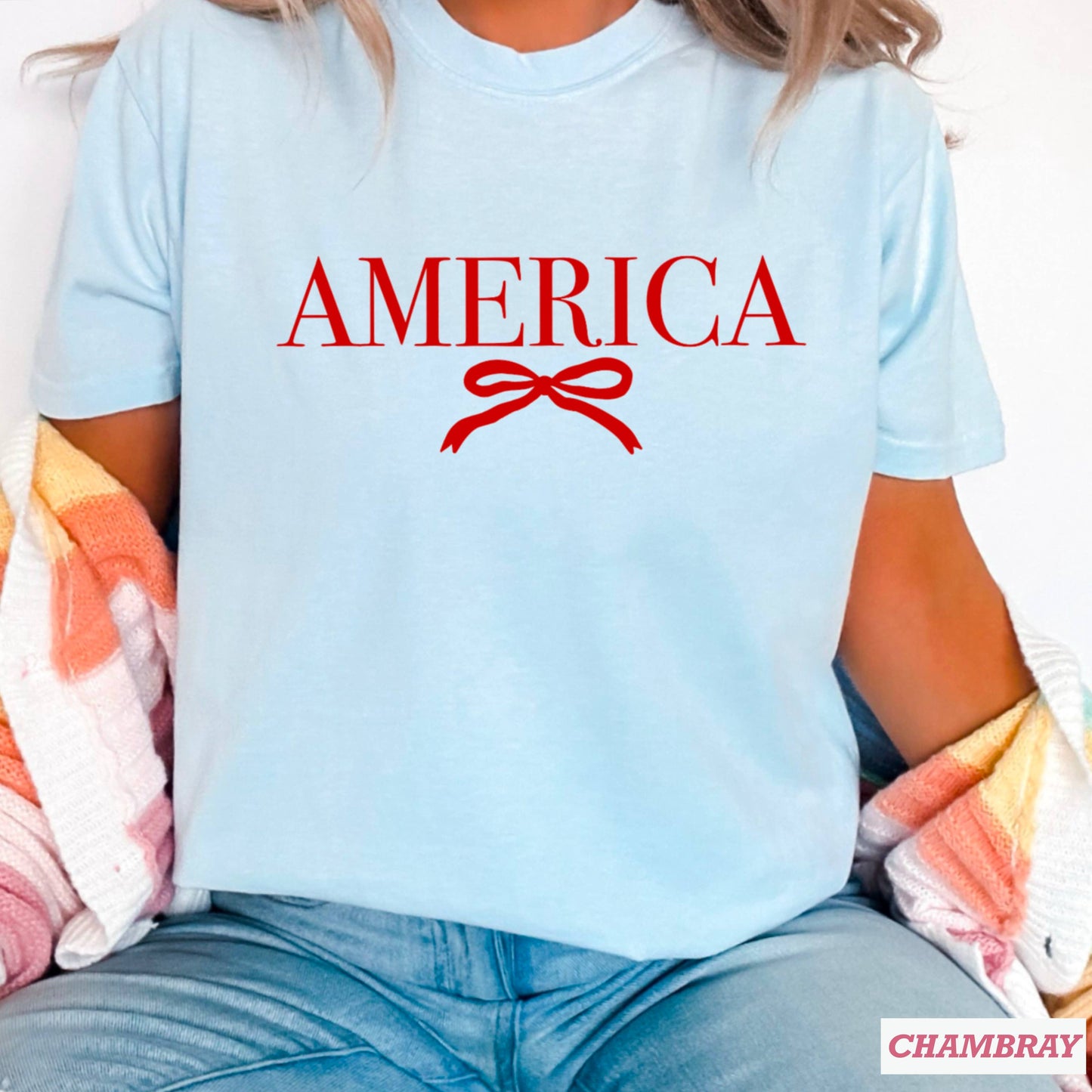 America Coquette July 4th Graphic Shirt | Comfort Color