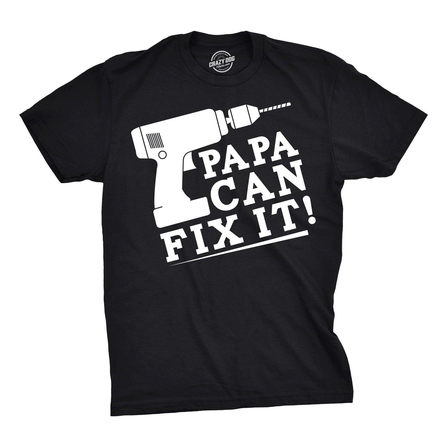 Papa Can Fix It Men's Tshirt Father's Day Graphic Tee