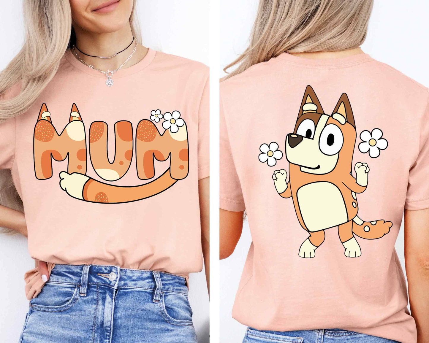 Dog Family Matching Tee - Blue Mom Shirt