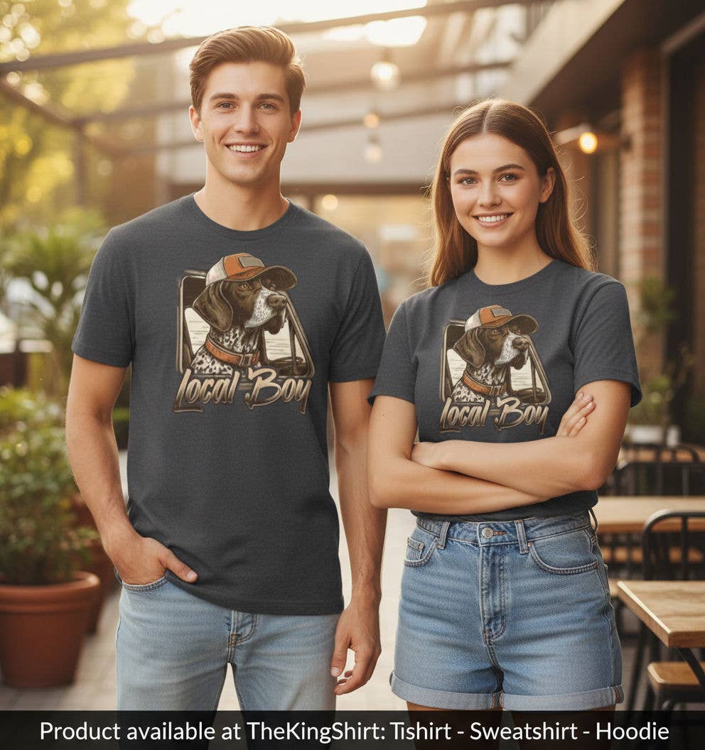 Lb Hunting Dog Truck Window Graphic Shirt