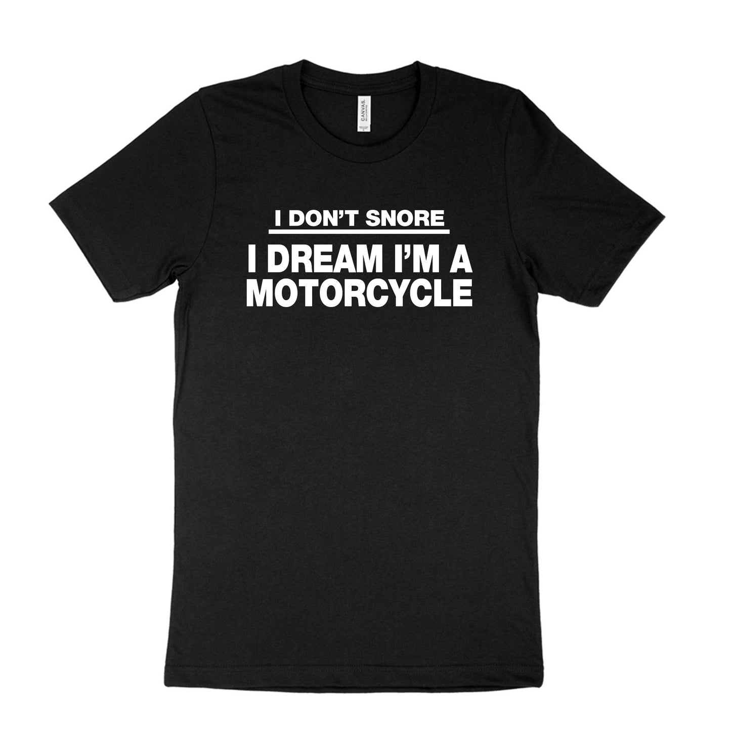 Dad Motorcycle Snoring - Funny Husband Father T-Shirt