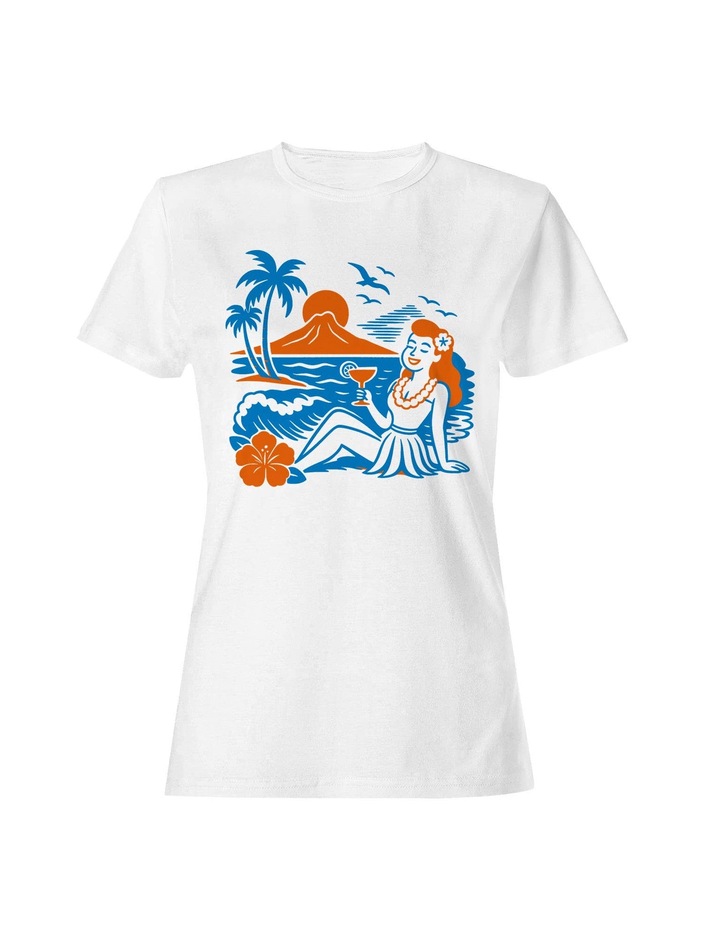 Retro Island Paradise Vibes Women's T-Shirt