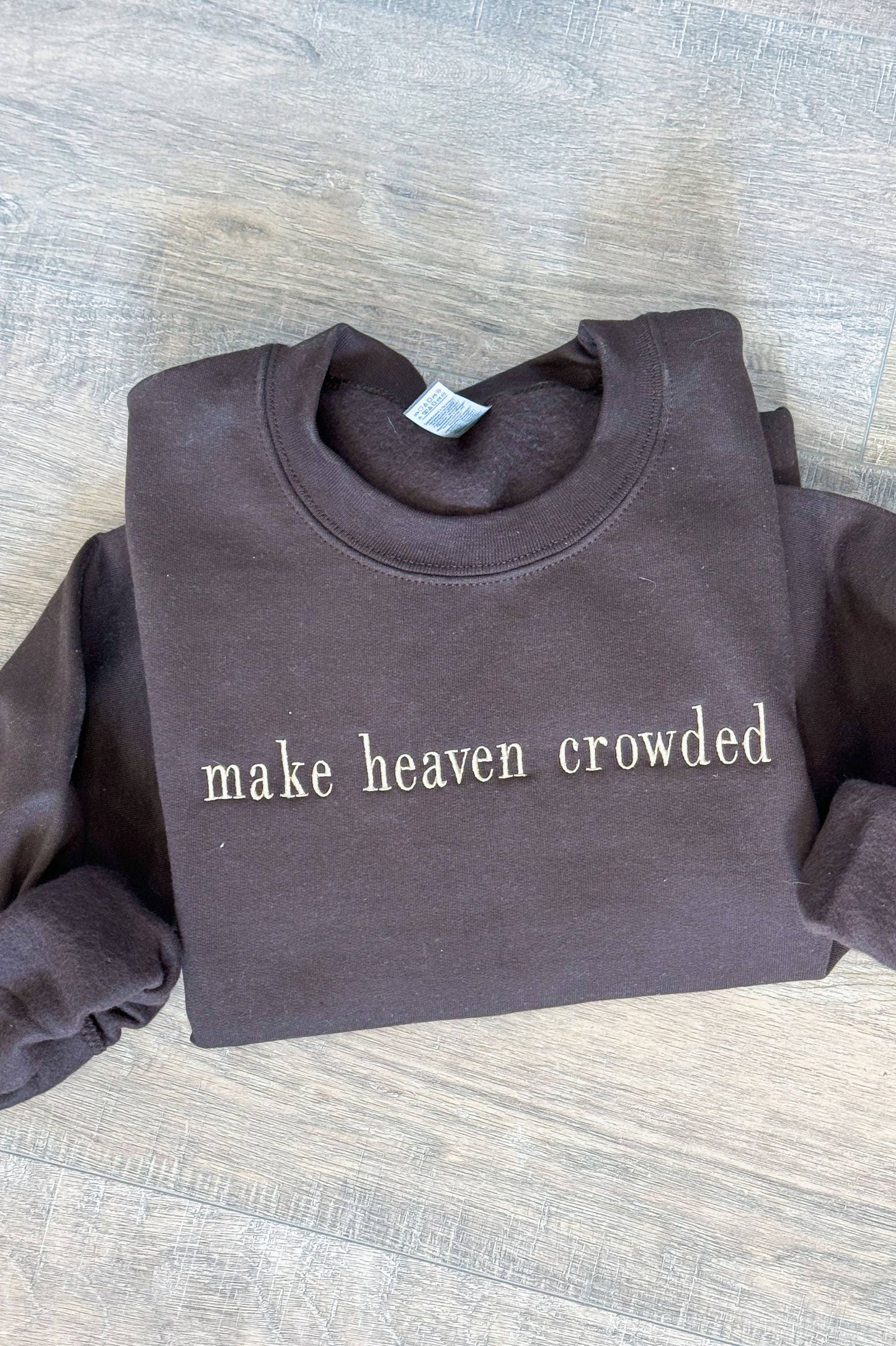 Make Heaven Crowded Embroidered Sweater