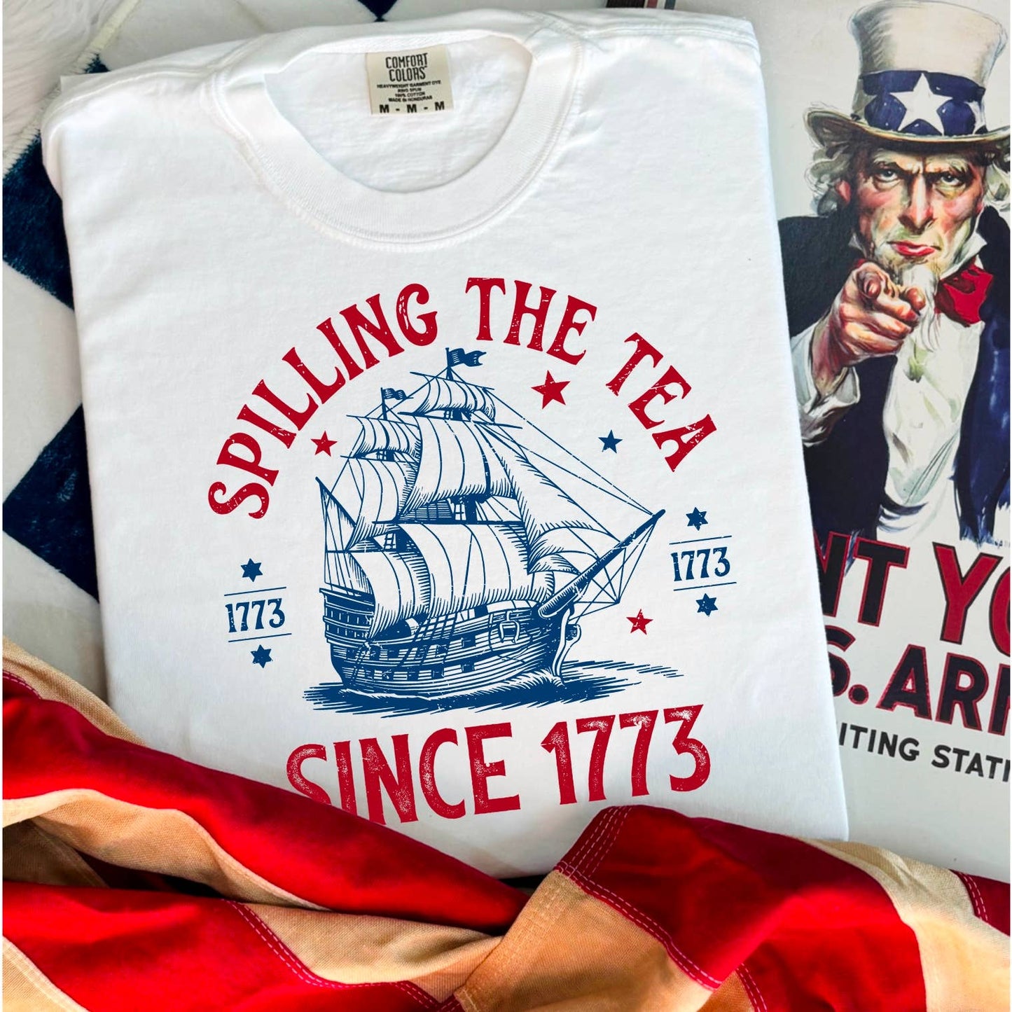 July 4th Graphic Shirt | Patriotic Apparel | Comfort Colors