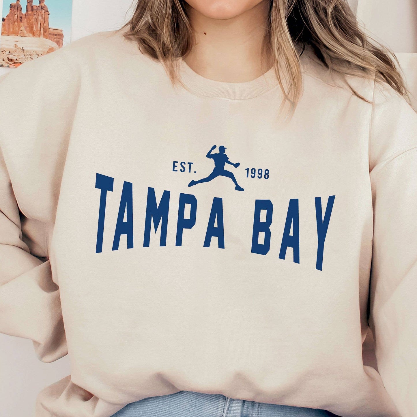 Vintage Tampa Bay Rays Game Day Crewneck Sweatshirt