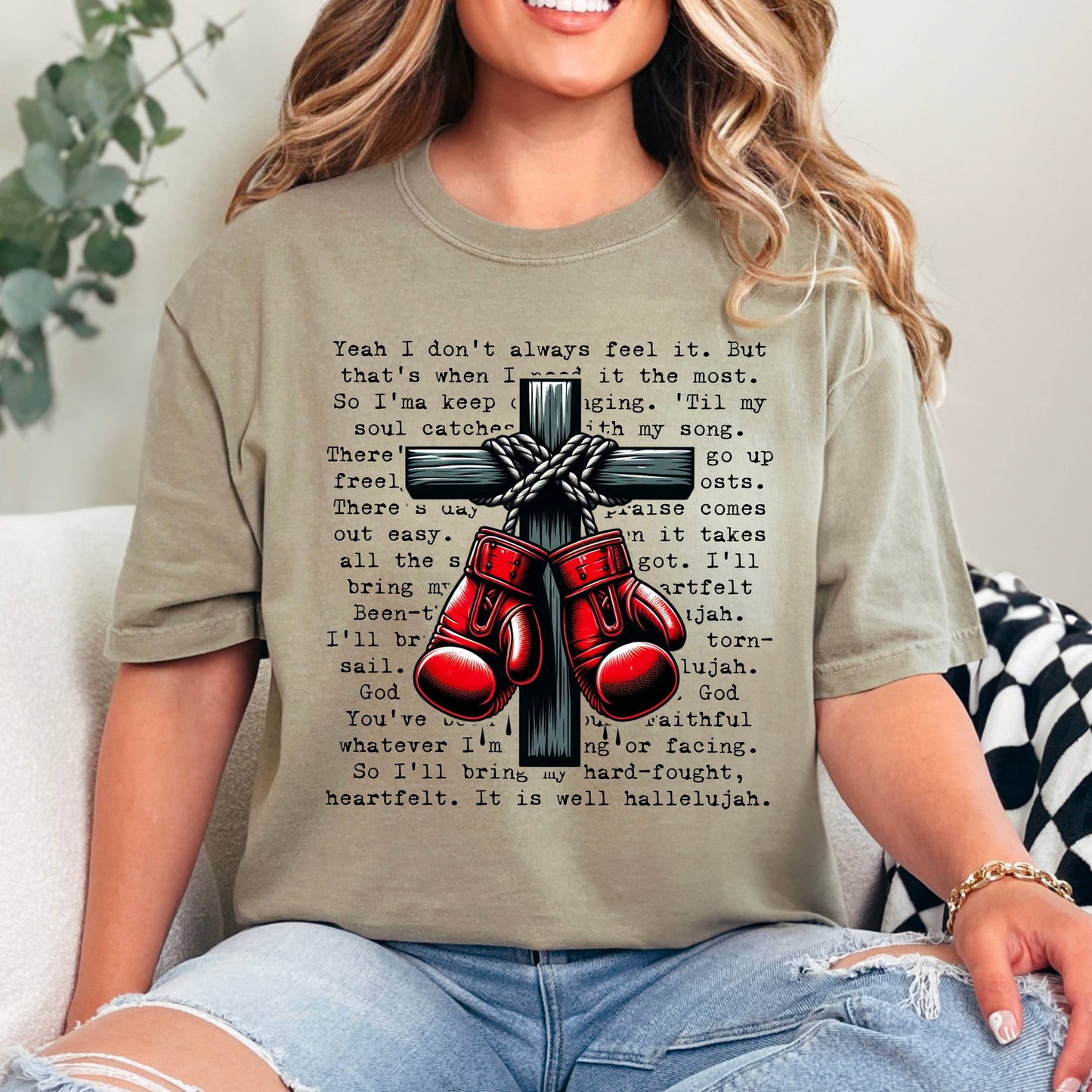 Hard Fought Hallelujah Graphic Tee | Comfort Colors