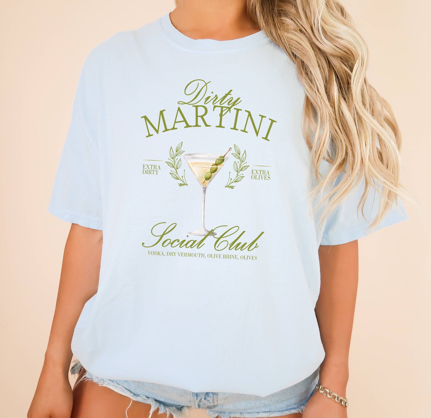 Dirty Martini, Trendy T Shirt, Graphic Tee, Cocktail Club