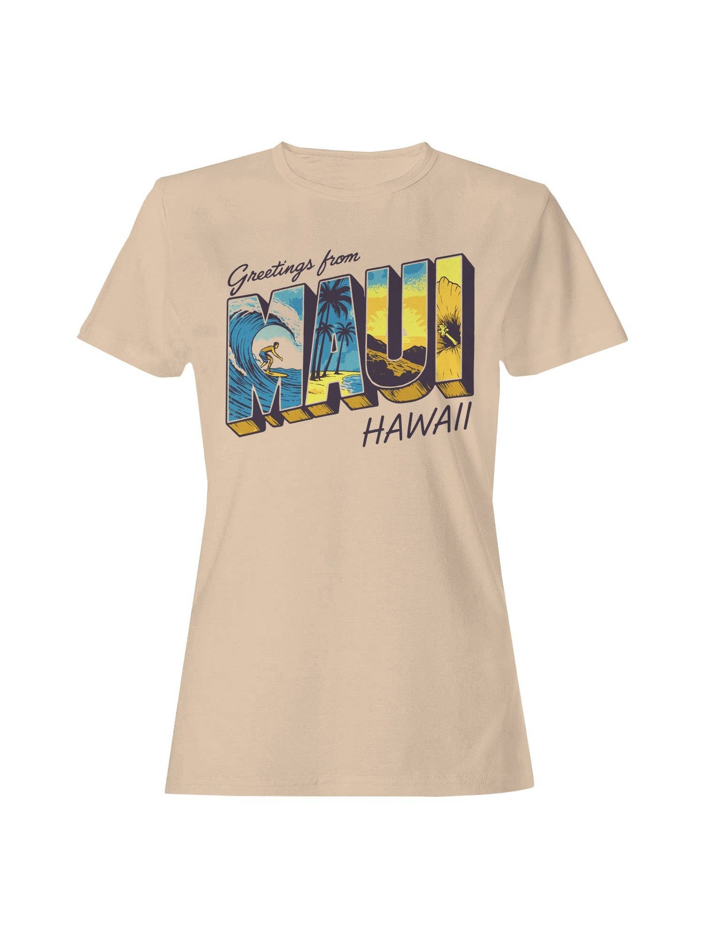 Maui Hawaii Surf Vibes Art Women's T-Shirt
