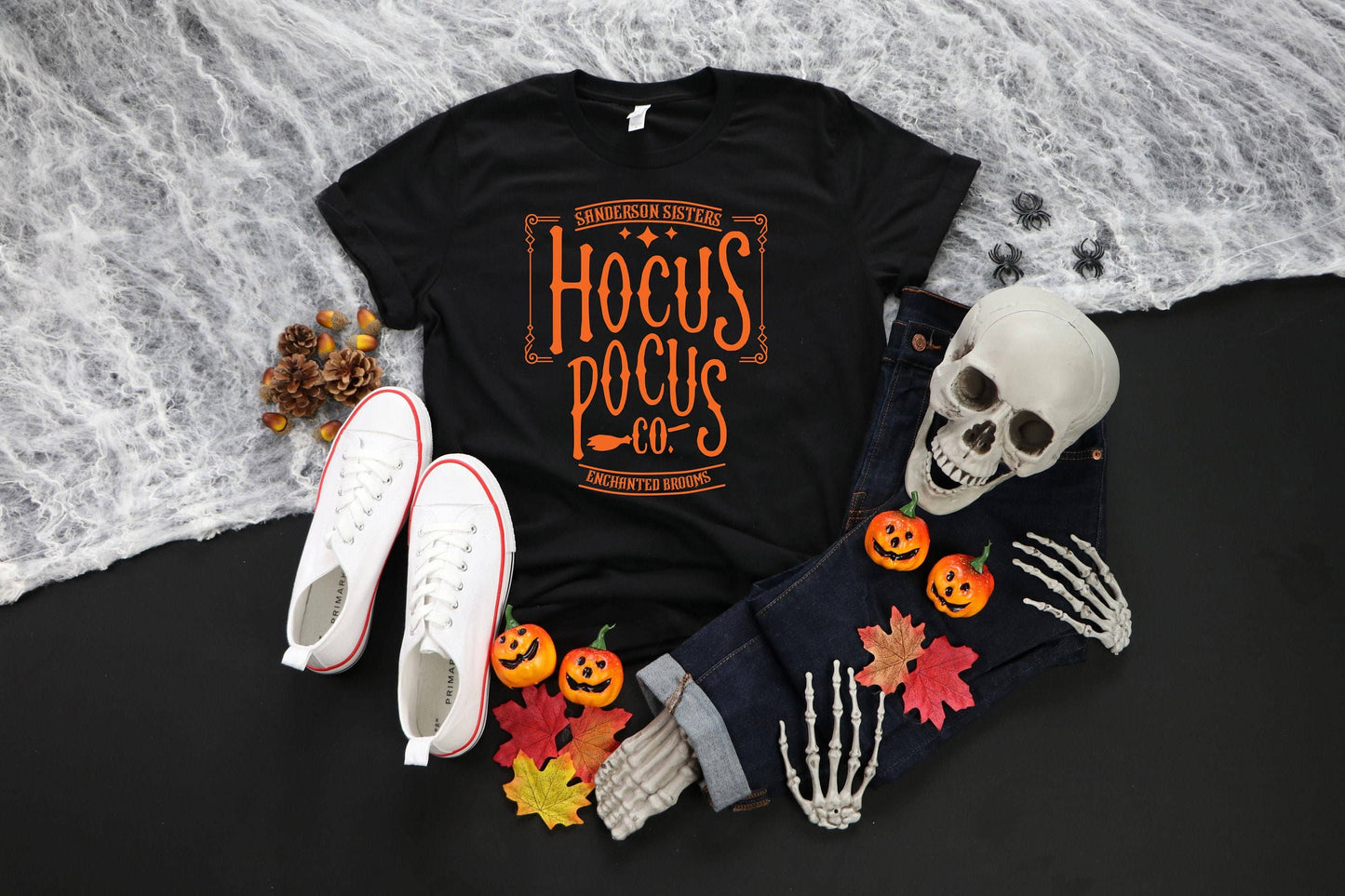 Hocus Pocus Halloween Tee - Orange Ink, Fall & Plus Size