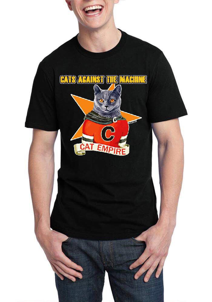 Cat’s Against The Machine Black T-Shirt