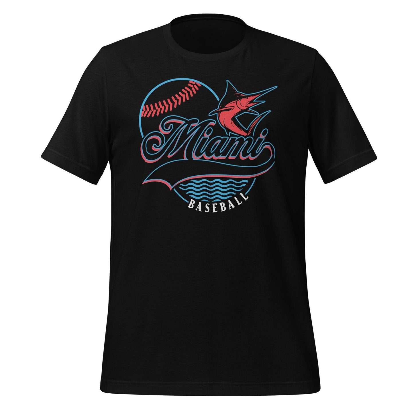Miami Marlins Baseball T-Shirt Mlb Fan Apparel